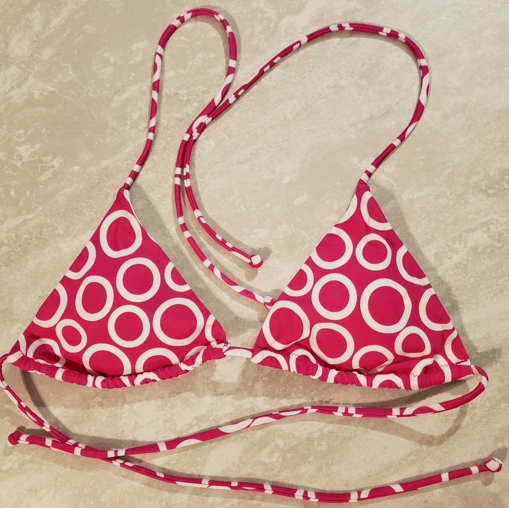 S VS hot pink with white circles NEW